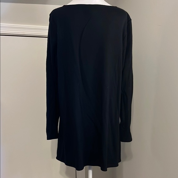 Eileen Fisher Women's Black Long Sleeve sweater dress/tunic L - Picture 2 of 6